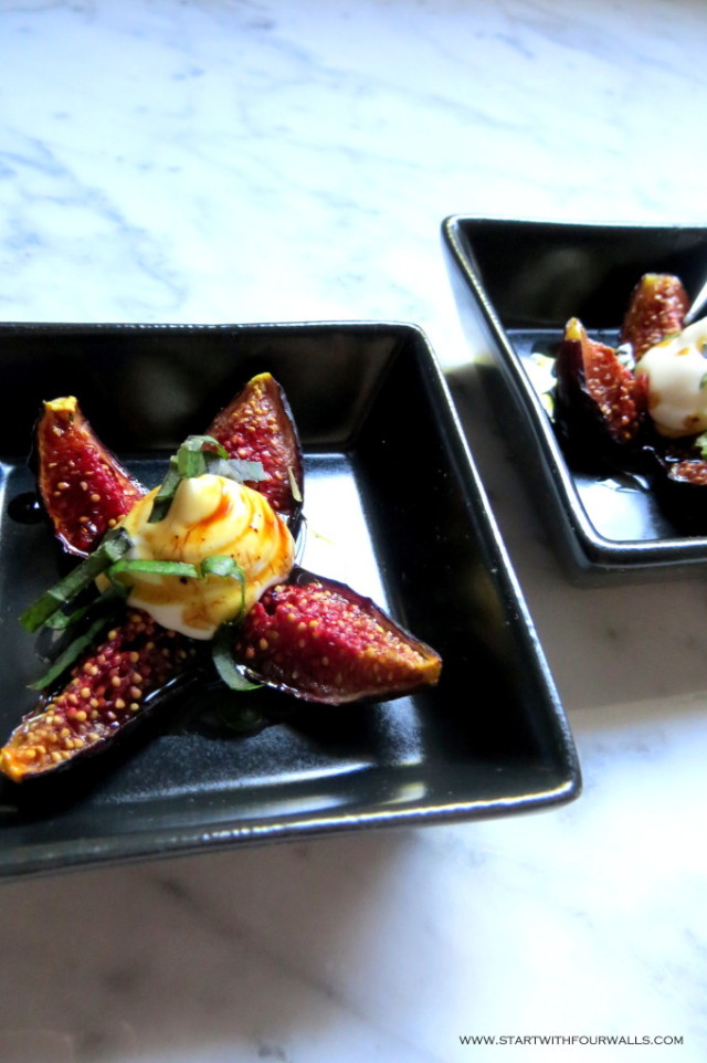 Caramelized Figs with Whipped Feta startwithfourwalls.com